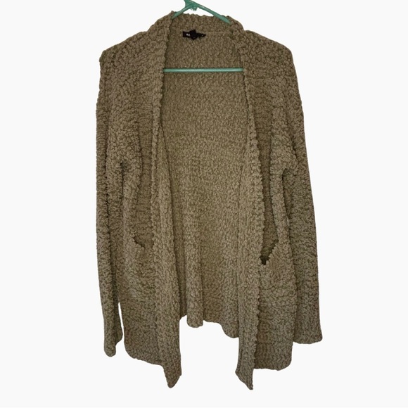 Racheal Sweaters - 3/$20 Racheal Green Textured Open Front Long Sleeve Cardigan